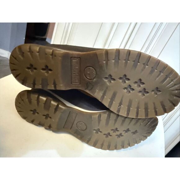 Timberland Women's Canary Leather Lace Up Wedge Ankle Boots Tan Brown Size 8 - Picture 10 of 13